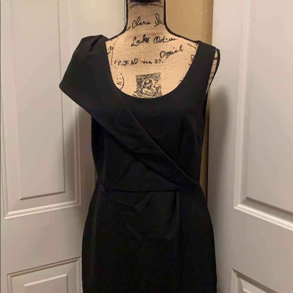 Ann Taylor LOFT NWT black mid length dress